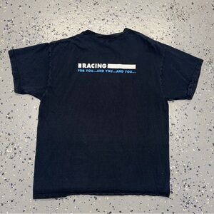 Y2K 2000s Fruit Of The Loom Racing Cars Graphic Shirt XL